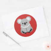 Sticker Rond Love Koala Bears (Enveloppe)