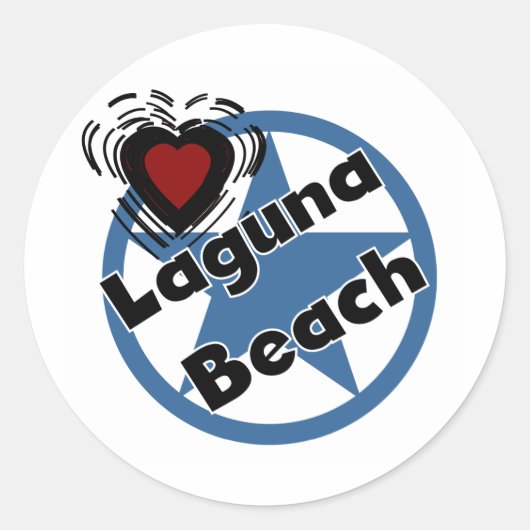 Sticker Rond Love Laguna Beach (Devant)