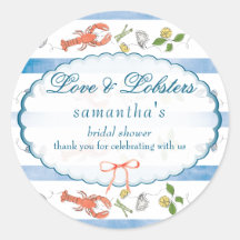 Love & Lobster Coquette Bow Mariage Fête des marié