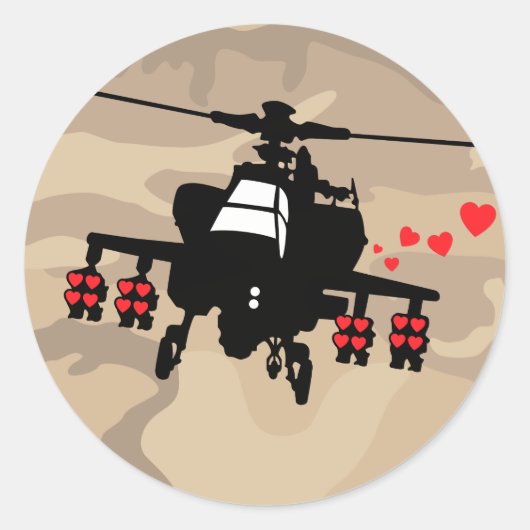 Sticker Rond Love Machine Attack Chopper (Devant)