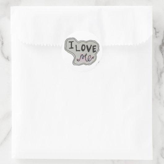 Sticker Rond Love me.. (Sac)