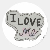Sticker Rond Love me.. (Devant)