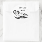 Sticker Rond Love Momma (Sac)