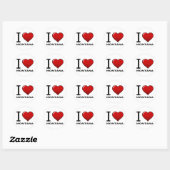 STICKER ROND LOVE MONTANA (Feuille)