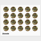Sticker Rond Love Nature Leafs and Ferns (Feuille)