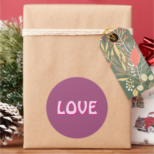 STICKER ROND LOVE NECKLACE POUR FEMMES CADEAUX, PETITE AMIE