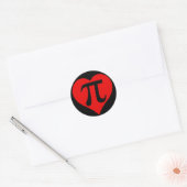 Sticker Rond Love Pi (Enveloppe)