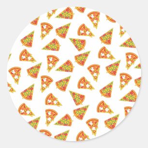 Sticker Rond Love Pizza