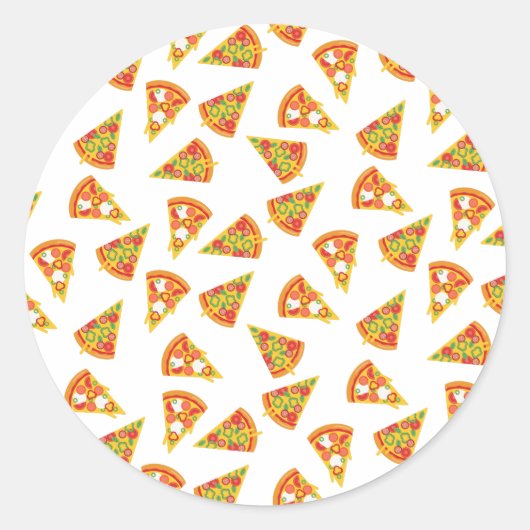 Sticker Rond Love Pizza (Devant)