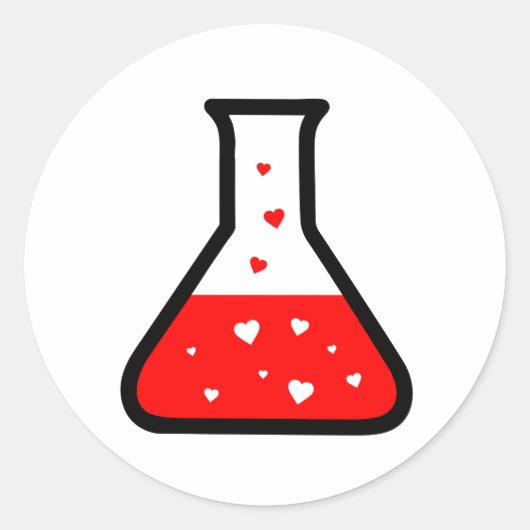 Sticker Rond Love Potion (Science) (Devant)
