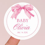 Sticker Rond Love Shack Baby shower bébé fille<br><div class="desc">Love Shack Baby shower bébé fille Stickers</div>