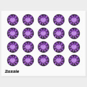 Sticker Rond Love Shines 4 U_ (Feuille)