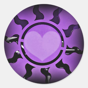 Sticker Rond Love Shines 4 U_
