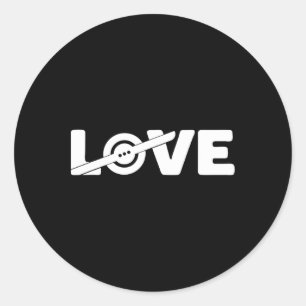 Sticker Rond Love Skateboard Une Roue Électrique Float Propriét