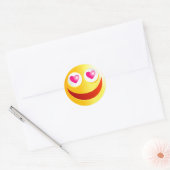 Sticker Rond Love Smilie (Enveloppe)