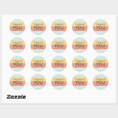 Sticker Rond Love Splash 2 (Feuille)