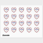 Sticker Rond Love Surfing (Feuille)