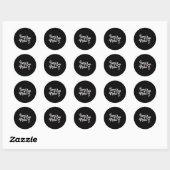 Sticker Rond Love You Mean It Valentines Day Insrational Novelt (Feuille)