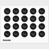 Sticker Rond Love You More Sophisticated Style  (Feuille)