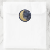 Sticker Rond Love You to the Moon and Back Custom (Sac)