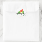Sticker rond Lovebirds (Sac)