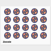 Sticker Rond Lovely Koi (Feuille)