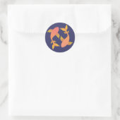 Sticker Rond Lovely Koi (Sac)