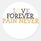 Sticker Rond Lover Forever (Devant)