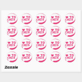 Sticker Rond lovetocheer (Feuille)