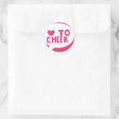 Sticker Rond lovetocheer (Sac)