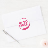 Sticker Rond lovetocheer (Enveloppe)