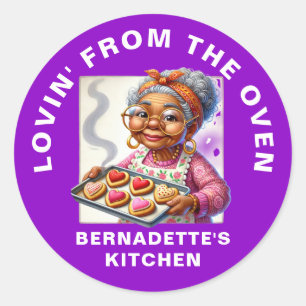 Sticker Rond Lovin' du four