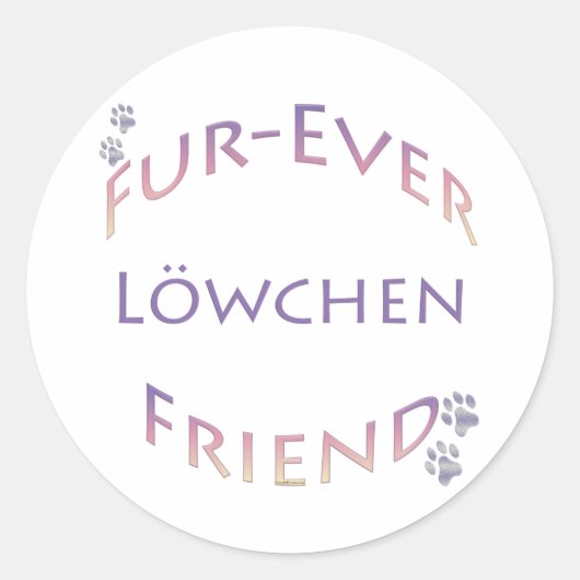 Sticker Rond Löwchen Furever (Devant)