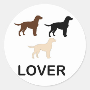 Sticker Rond LR amant toutes les couleurs silhouette