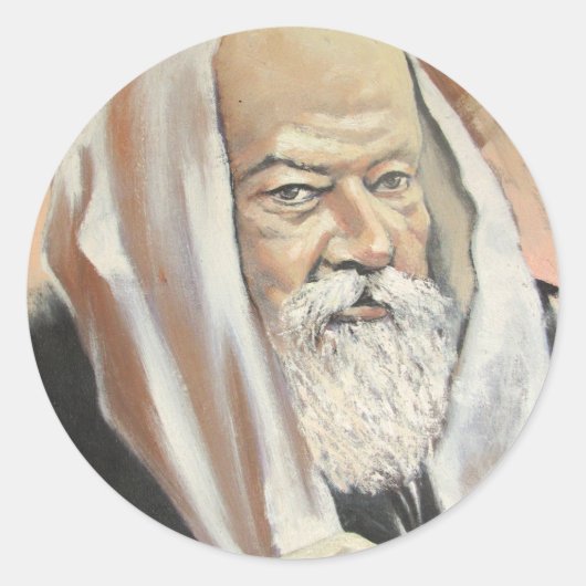 STICKER ROND LUBAVITCHER REBBE (Devant)