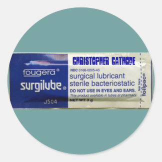 Sticker Rond Lube, cathode christopher