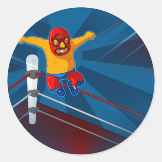 Sticker Rond luchador (Devant)