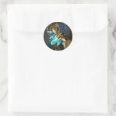 Sticker Rond Luciole de vapeur (Sac)