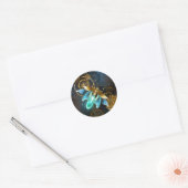 Sticker Rond Luciole de vapeur (Enveloppe)