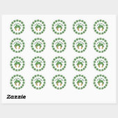 Sticker Rond Luck O' The Irish (Feuille)