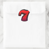 Sticker Rond Lucky 7s (Sac)