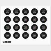 Sticker Rond Lucky Bingo Player (Feuille)