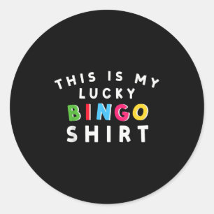 Sticker Rond Lucky Bingo Player