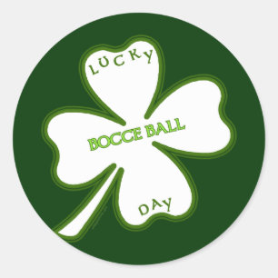 Sticker Rond Lucky Bocce Ball