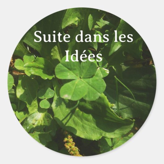 Sticker Rond Lucky Charm - Porte-bonheur (Devant)