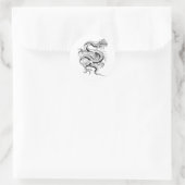 Sticker Rond Lucky Chinese Dragon (Sac)