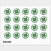 Sticker Rond Lucky Clover (Feuille)