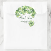 Sticker Rond Lucky Clovers St. Patrick's Baby shower Merci (Sac)