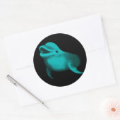 Sticker Rond Lucky Dolphin (Enveloppe)