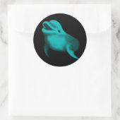 Sticker Rond Lucky Dolphin (Sac)